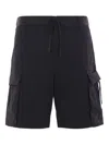 Herno Technical Cargo Shorts In Black