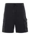 Herno Technical Cargo Shorts In Black
