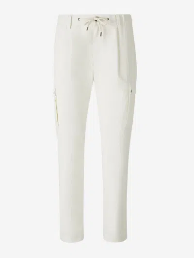 Herno Technical Cargo Trousers In White