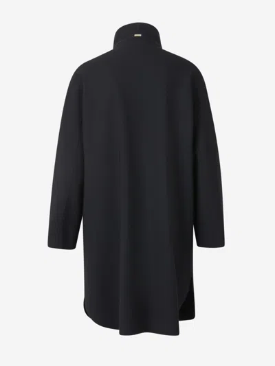 Herno Technical Coat Buttons In Black