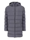 Herno Technical Down Jacket With Acrylic-coated Polyamide In Animal Print