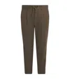 Herno Technical Drawstring Trousers In Brown