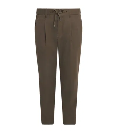 Herno Technical Drawstring Trousers In Brown