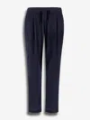 Herno Ultra-lightweight Blue Trousers With Adjustable Waistband In Blue