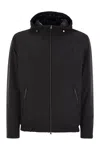 Herno Men's Technical Fabric Bomber Jacket With Hood