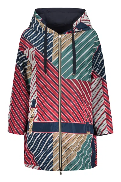 Herno Technical Fabric Hooded Jacket In 蓝色