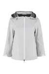 Herno Woman Jacket Light Grey Size 8 Polyester In Gray