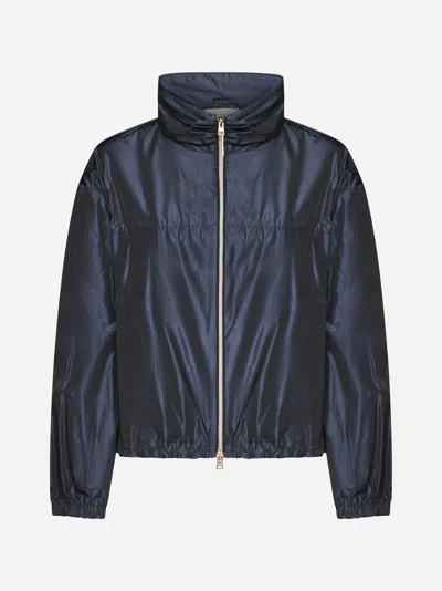 Herno Zip-up Lightweight Jacket In Blue