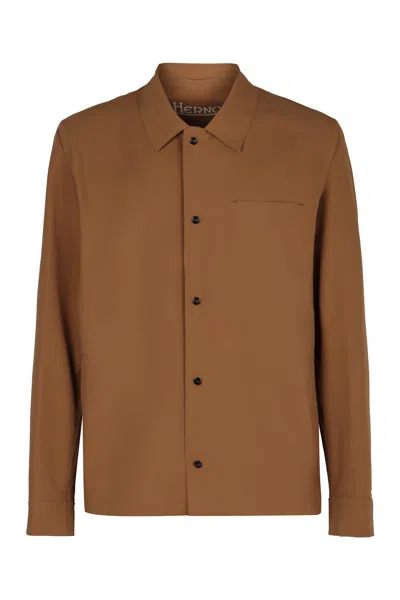 HERNO TECHNICAL FABRIC OVERSHIRT