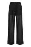 Herno Technical Fabric Pants In Black