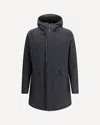 Herno Technical Fabric Parka In Blue
