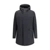 Herno Technical Fabric Parka In Black