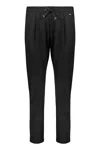 Herno Technical Fabric Trousers In Black