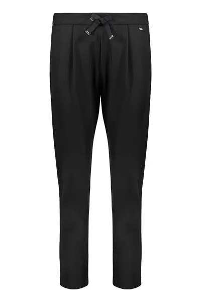 Herno Technical Fabric Trousers In Black