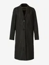 Herno Single-breasted Gabardine Jacket In Black