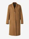 Herno Buttoned Garbadine Jacket In Brown