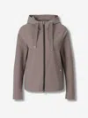 Herno Technical Hooded Jacket In Gray