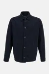Herno Button-up Shirt Jacket In Blue
