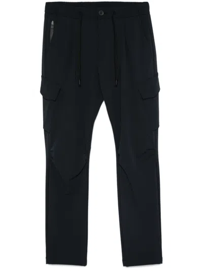 Herno Technical Jersey Cargo Pants In Blau