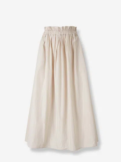 Herno Technical Midi Skirt In White