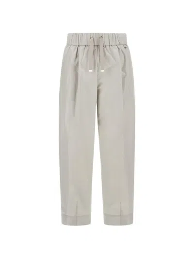 HERNO TECHNO DRAWSTRING ELASTICATED TROUSERS