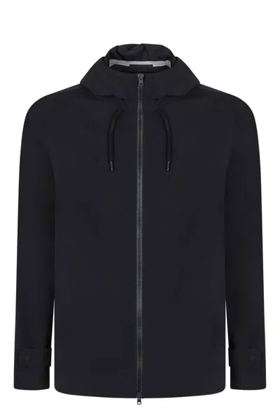 Herno Techno Fabric Jacket In Blue