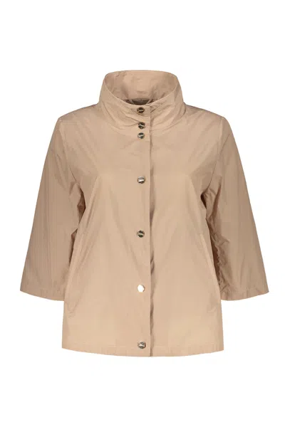 Herno Techno Fabric Jacket In Pink