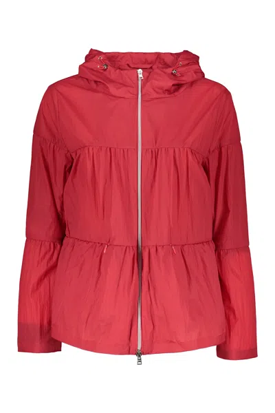 Herno Techno Fabric Jacket In Red
