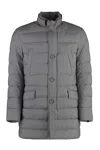 Herno Men's Techno-nylon Down Jacket In Gray