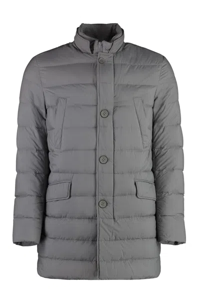 Herno Men's Techno-nylon Down Jacket In Grey