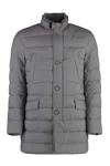 Herno Men's Techno-nylon Down Jacket In Gray