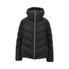 Herno Techno Satin Down Jacket In Black