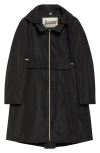 Herno Techno Taffeta A-line Parka In Black