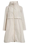 Herno New Techno Taffeta' ロング パーカ In Champagne