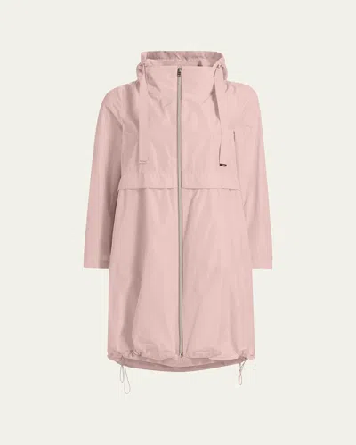 Herno Techno Taffeta Parka In 4035 Blush