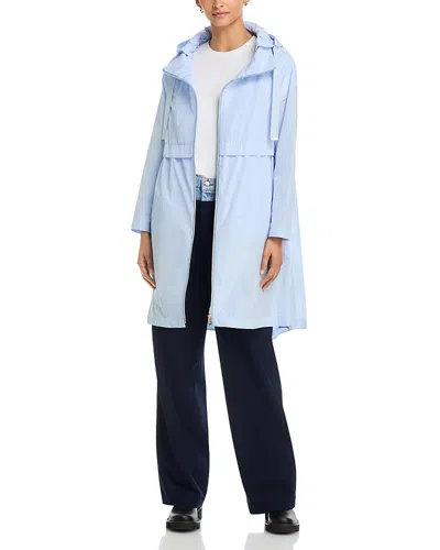 Herno Techno Taffeta Parka In Pale Blue
