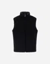 Herno Vest In Teddy Fabric In Black