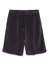 Herno Terry-cloth Shorts In Grey