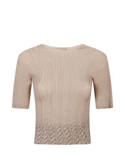 HERNO TEXTURED ABSTRACT-PRINT T-SHIRT