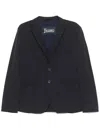 Herno Single-breasted Jacket In Blue