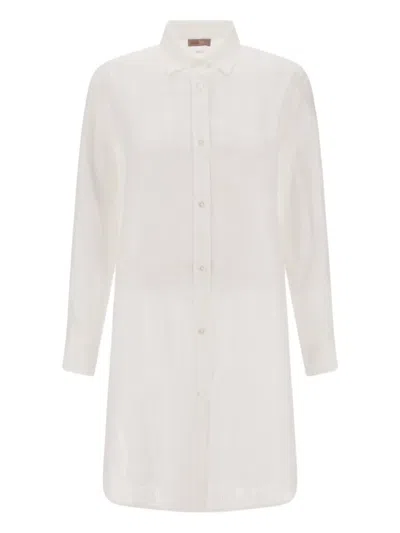 Herno Textured Button-down Shirt In White