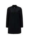 Herno Textured Coat In Black