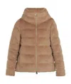Herno Textured Puffer Jacket In Brown