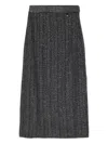 Herno Textured Skirt In Gray