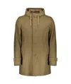 Herno Thick Woolen Cotton Coat In Multi