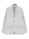 Herno Three-button Blazer In Gray