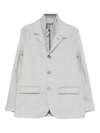 Herno Three-button Blazer In Gray