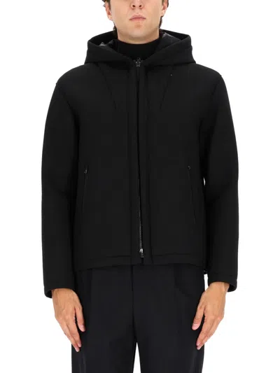 Herno Three-layer Water-repellent Jacket In Black