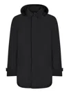 Herno Men Waterproof 2-layer Laminar Fabric In Black