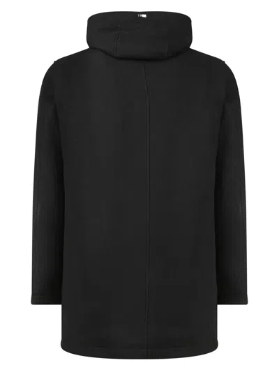 Herno Three-quarter Coats In Black